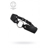 Черный кожаный чокер-ошейник со скруглёнными углами - Pecado - купить с доставкой в Орле