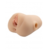 Телесный мастурбатор с вибрацией Double Pounder Vibrating Squeeze Stroker - Pipedream - в Орле купить с доставкой