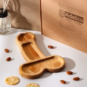 Деревянное блюдо для подачи в форме члена (25 х 16,5 х 1,7 см) - Сима-Ленд - купить с доставкой в Орле