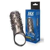 Дымчатая насадка на пенис с выпуклостями - 12 см. - Sex Expert - в Орле купить с доставкой