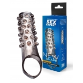 Дымчатая насадка на пенис с выпуклостями - 11 см. - Sex Expert - в Орле купить с доставкой