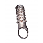 Дымчатая насадка на пенис с выпуклостями - 11 см. - Sex Expert - в Орле купить с доставкой