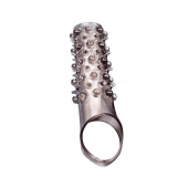 Дымчатая насадка на пенис с шипами и выпуклостями - 12 см. - Sex Expert - в Орле купить с доставкой