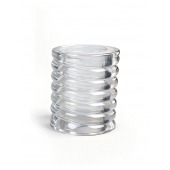 Прозрачная сквозная насадка на пенис с ребрышками - Sex Expert - в Орле купить с доставкой