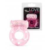 Розовое эрекционное виброкольцо с бабочкой - 1137 - в Орле купить с доставкой
