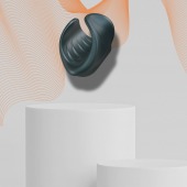 Серый сквозной мастурбатор с вибрацией Manwan Starter - Manwan - в Орле купить с доставкой