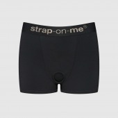 Черные трусики-боксеры для фиксации насадок Strap-on-me Harness Lingerie Allure - size S - Strap-on-me - купить с доставкой в Орле