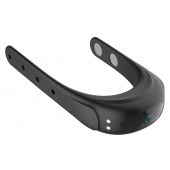 Черное эрекционное виброкольцо на ремешках - Boys of Toys - в Орле купить с доставкой