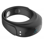 Черное эрекционное виброкольцо на ремешках - Boys of Toys - в Орле купить с доставкой