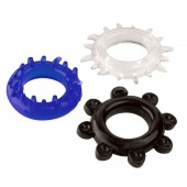 Набор из 3 эрекционных колец разного цвета и рельефа - Boys of Toys - в Орле купить с доставкой