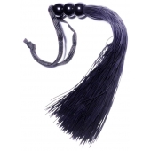 Черная силиконовая плетка - 25,4 см. - Boys of Toys - купить с доставкой в Орле