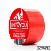 Красный скотч для фиксации Non-Sticky Bondage Tape - 15 м. - Intoyou - купить с доставкой в Орле
