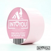 Розовый скотч для фиксации Non-Sticky Bondage Tape - 15 м. - Intoyou - купить с доставкой в Орле