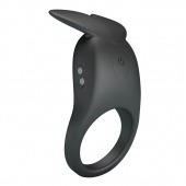 Черное перезаряжаемое виброкольцо Carlton - Baile - в Орле купить с доставкой