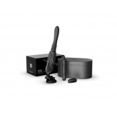 Черная секс-машина с функцией нагрева, насадками и присоской Sesh - Zalo - купить с доставкой в Орле