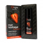 Жидкий вибратор Orgie High Voltage Strawberry - 15 мл. - ORGIE - купить с доставкой в Орле