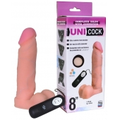 Фаллическая насадка Харнесс UNICOCK 8  с вибрацией - 20 см. - LOVETOY (А-Полимер) - купить с доставкой в Орле