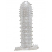 Гелевая прозрачная насадка c шипами - 12 см. - Toyfa Basic - в Орле купить с доставкой Гелевая прозрачная насадка c шипами - 12 см. - Toyfa Basic - в Орле купить с доставкой