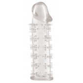 Гелевая прозрачная насадка с шипами - 12 см. - Toyfa Basic - в Орле купить с доставкой