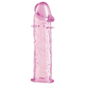 Гладкая розовая насадка с усиками под головкой - 12,5 см. - Toyfa Basic - в Орле купить с доставкой Гладкая розовая насадка с усиками под головкой - 12,5 см. - Toyfa Basic - в Орле купить с доставкой