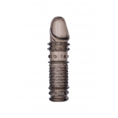 Дымчатая закрытая насадка ToyFa XLover с чешуйками и пупырышками - 13,5 см. - ToyFa - в Орле купить с доставкой