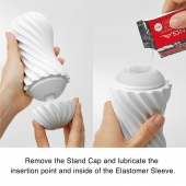 Мастурбатор FLEX Silky White с мягким рельефом - Tenga - в Орле купить с доставкой