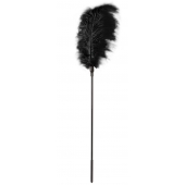 Стек с большим чёрным пером Large Feather Tickler - 65 см. - Blush Novelties - купить с доставкой в Орле