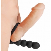 Насадка для двойного проникновения Double Fun Cock Ring with Double Penetration Vibe - XR Brands - в Орле купить с доставкой