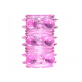 Розовая насадка на пенис Rings Armour - Lola Games - в Орле купить с доставкой