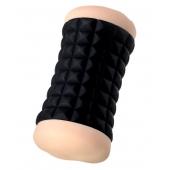 Двухсторонний мастурбатор JOS JANICE в черном цилиндре - JOS - в Орле купить с доставкой