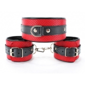 Кожаный БДСМ-набор - БДСМ Арсенал - купить с доставкой в Орле