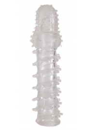 Прозрачная, закрытая насадка с шипами и точками - 13,5 см. - Toyfa Basic - в Орле купить с доставкой Прозрачная, закрытая насадка с шипами и точками - 13,5 см. - Toyfa Basic - в Орле купить с доставкой