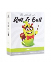 Стимулирующий презерватив-насадка Roll   Ball Apple - Sitabella - купить с доставкой в Орле