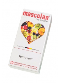 Жёлтые презервативы Masculan Ultra Tutti-Frutti с фруктовым ароматом - 10 шт. - Masculan - купить с доставкой в Орле