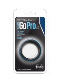 Черно-синее эрекционное кольцо Silicone Go Pro Cock Ring - Blush Novelties - в Орле купить с доставкой