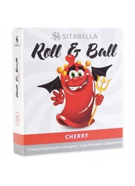 Стимулирующий презерватив-насадка Roll   Ball Cherry - Sitabella - купить с доставкой в Орле