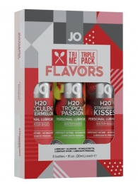 Подарочный набор ароматизированных лубрикантов Tri-Me Triple Pack Flavors - System JO - купить с доставкой в Орле