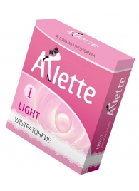 Ультратонкие презервативы Arlette Light - 3 шт. - Arlette - купить с доставкой в Орле