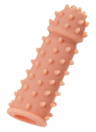 Телесная реалистичная насадка KOKOS Extreme Sleeve 03 с дополнительной стимуляцией - 12,7 см. - KOKOS - в Орле купить с доставкой