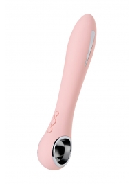 Розовый силиконовый вибратор с электростимуляцией GALVANI VIBE - 21 см. - ToyFa - купить с доставкой в Орле