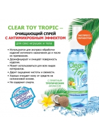 Очищающий спрей для игрушек CLEAR TOY Tropic - 100 мл. - Биоритм - купить с доставкой в Орле