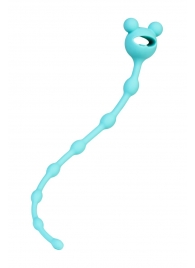 Мятная силиконовая анальная цепочка Froggy - 27,4 см. - ToyFa в Орле Мятная силиконовая анальная цепочка Froggy - 27,4 см. - ToyFa