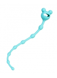 Мятная силиконовая анальная цепочка Froggy - 27,4 см. - ToyFa в Орле Мятная силиконовая анальная цепочка Froggy - 27,4 см. - ToyFa