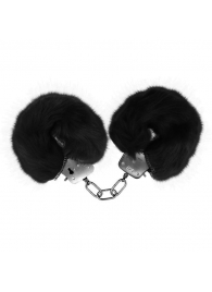 Черные меховые наручники Love с ключиками - Baile - купить с доставкой в Орле