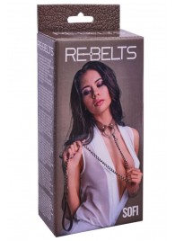Коричневый поводок и чокер с кольцом Sofi - Rebelts - купить с доставкой в Орле
