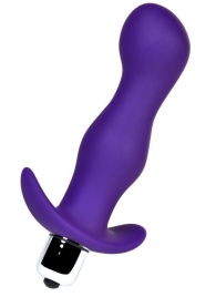 Фиолетовая изогнутая анальная вибропробка - 12,9 см. - A-toys в Орле Фиолетовая изогнутая анальная вибропробка - 12,9 см. - A-toys