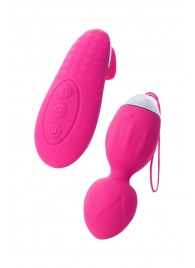Розовые виброшарики TELLA с пультом-стимулятором - ToyFa в Орле Розовые виброшарики TELLA с пультом-стимулятором - ToyFa