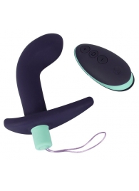 Темно-фиолетовый вибростимулятор простаты с пультом ДУ Remote Controlled Prostate Plug - Orion - в Орле купить с доставкой