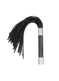 Черная плеть Easytoys Flogger With Metal Grip - 38 см. - Easy toys - купить с доставкой в Орле