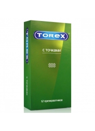 Текстурированные презервативы Torex  С точками  - 12 шт. - Torex - купить с доставкой в Орле